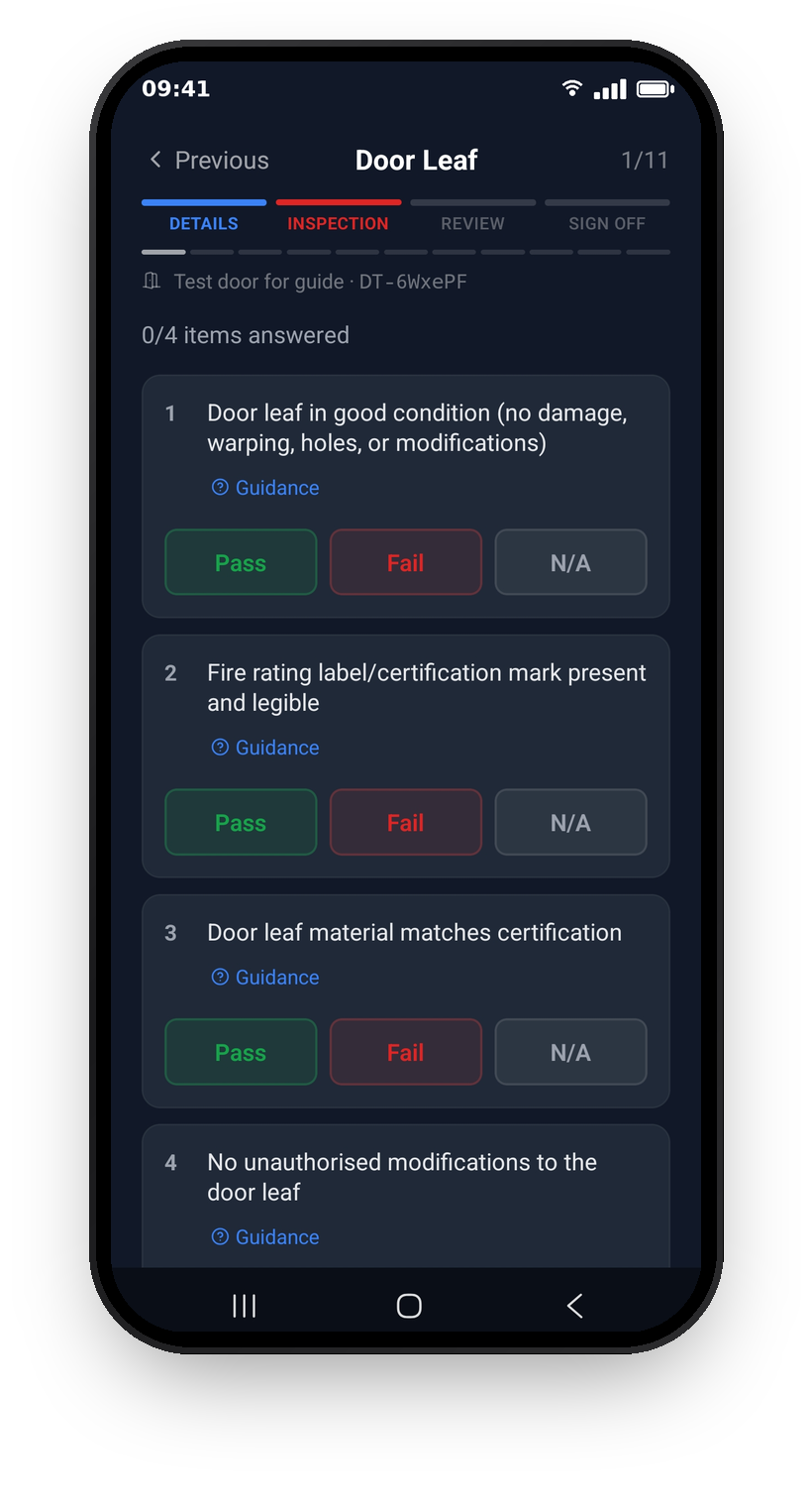 A checklist category page