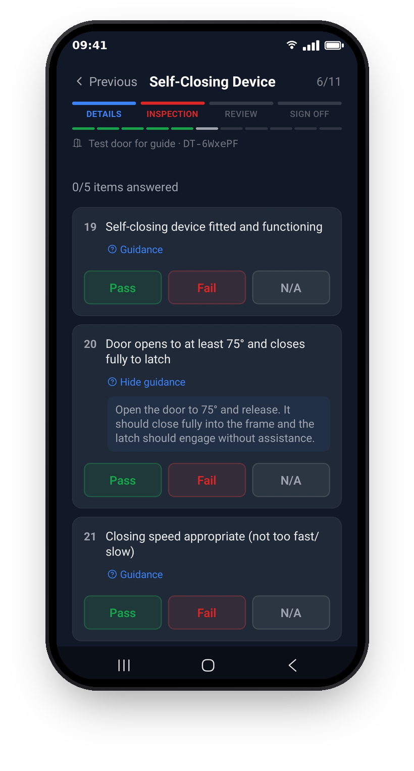 An item with its guidance expanded