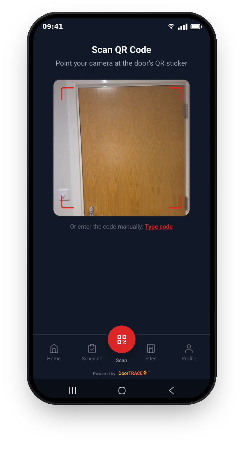 The scan screen