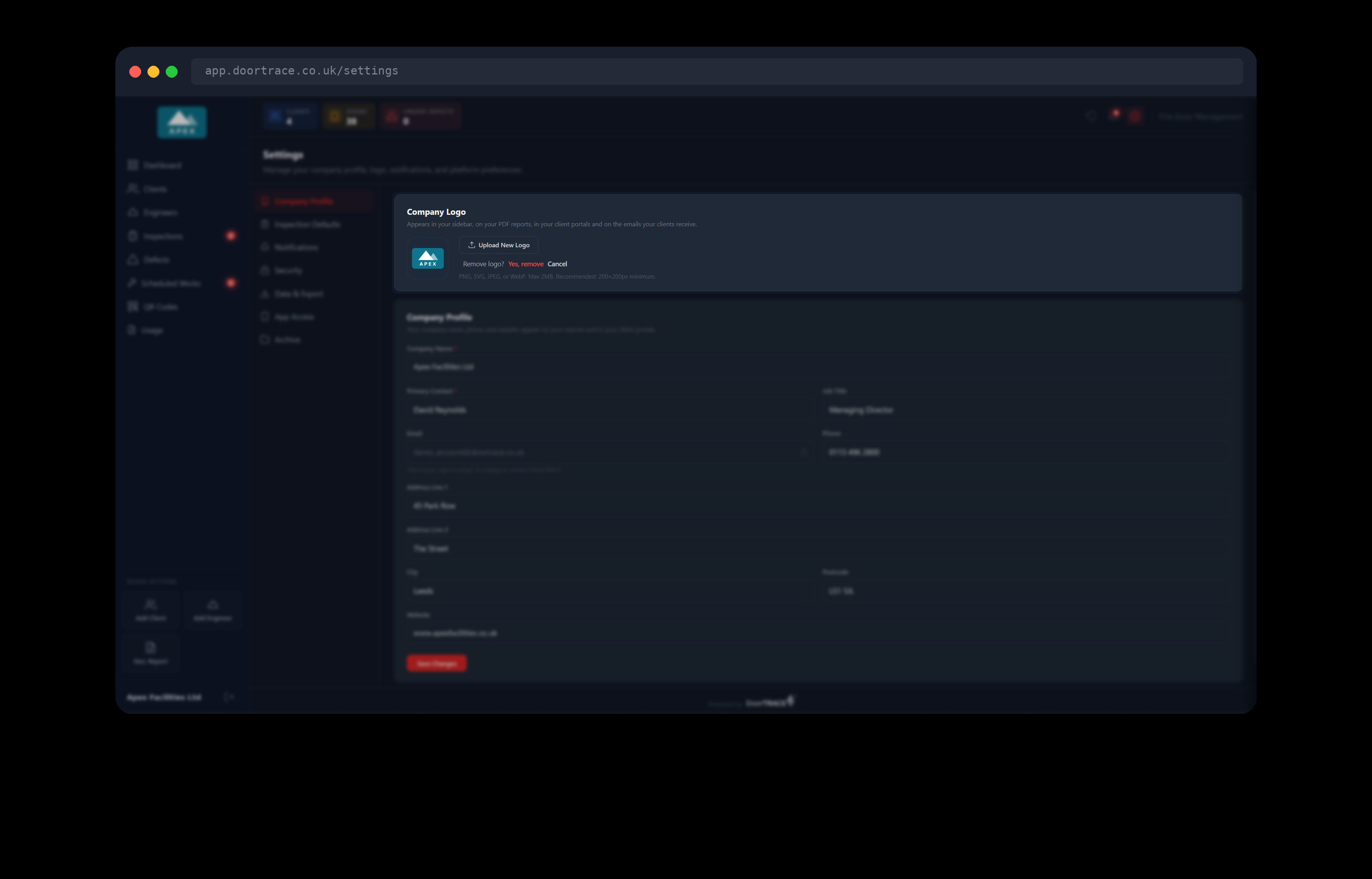 The Remove logo question with Yes, remove and Cancel