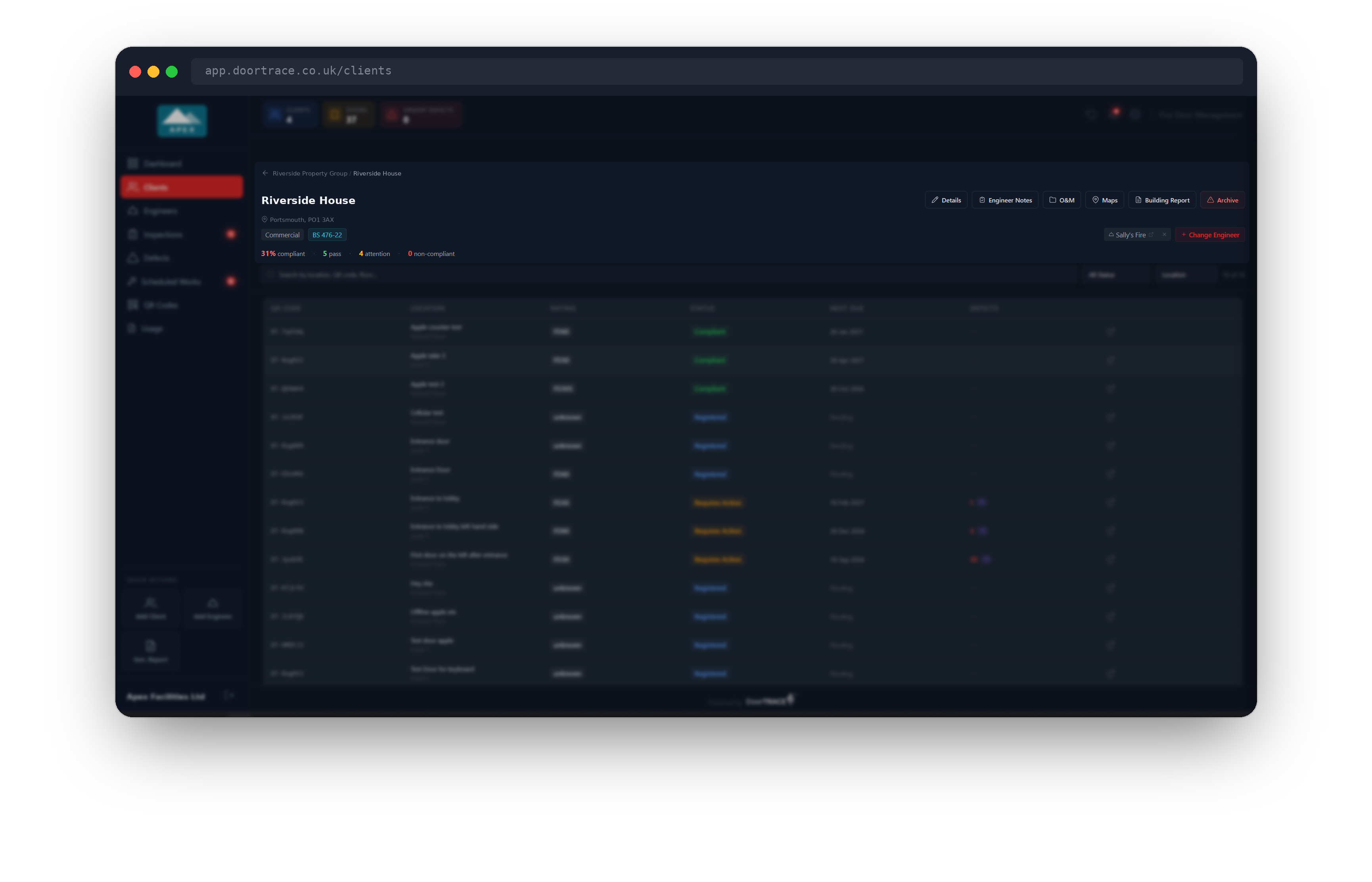 Top of the building page